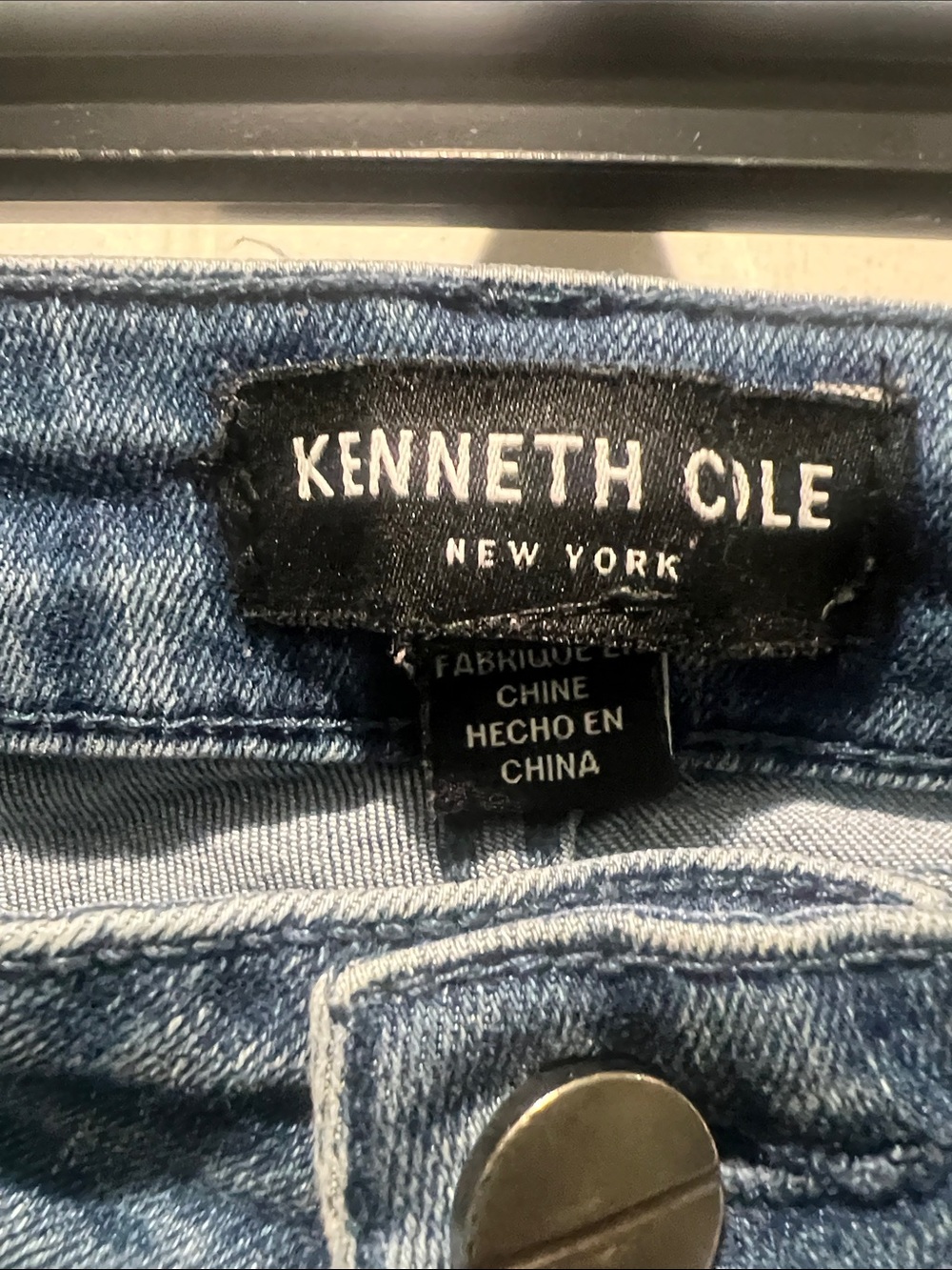 Kenneth Cole Light Blue Cropped Stretch Jeans - Picture 2 of 12